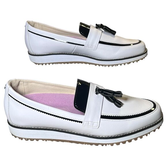 FootJoy Sandy Women's Golf Shoes 8.5 Medium Style 92383, White/Black. Like New - Picture 5 of 16